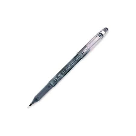 Pilot Pilot  Precise P-500 Gel Rollerball Pen, Extra Fine, 0.5mm, Black Barrel/Ink, Dozen 38600